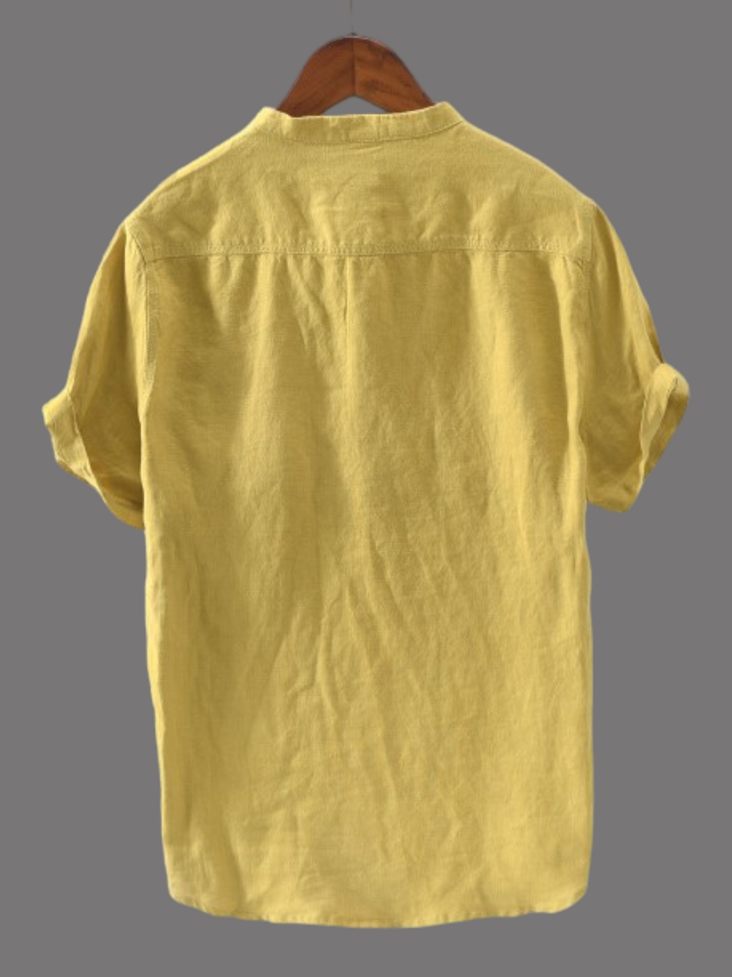 The Perfect Blend of Tradition and Modernity: Men's Yellow Cotton Kurta Shirt with Handy Pocket