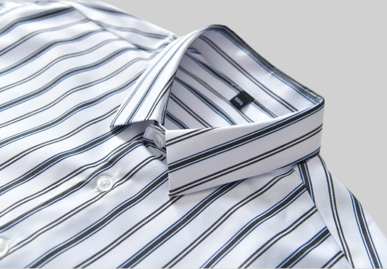 Men's Cotton White Stripe Full-Sleeve Shirt