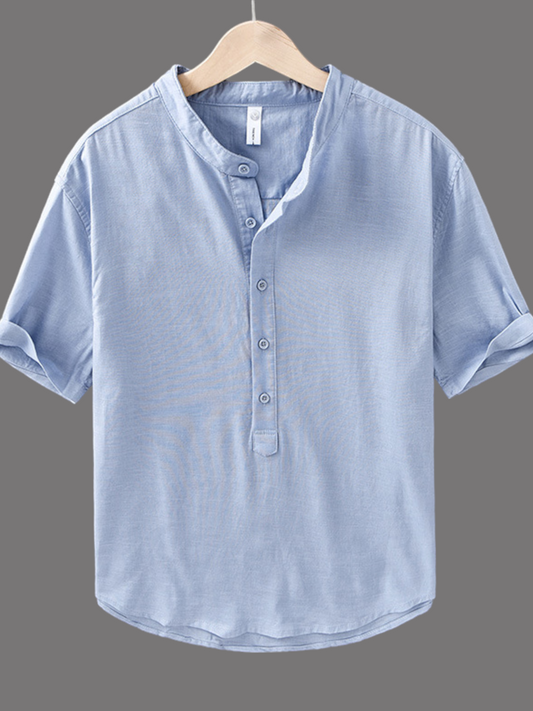 Elevate Your Style with the Sky Blue Cotton Kurta Shirt for Men