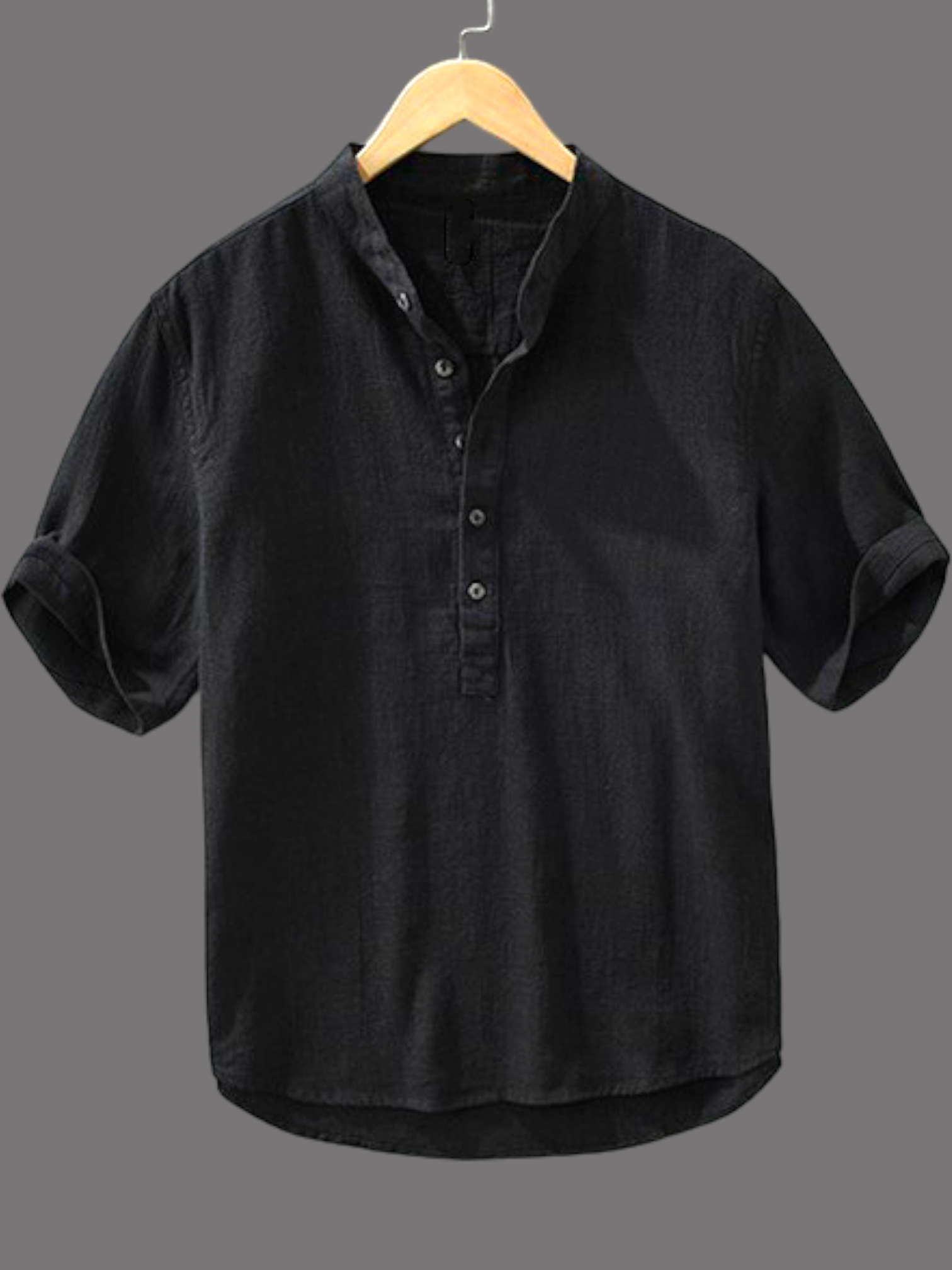 Classic Black, Modern Comfort: Men's Cotton Kurta Shirt – simplikurta