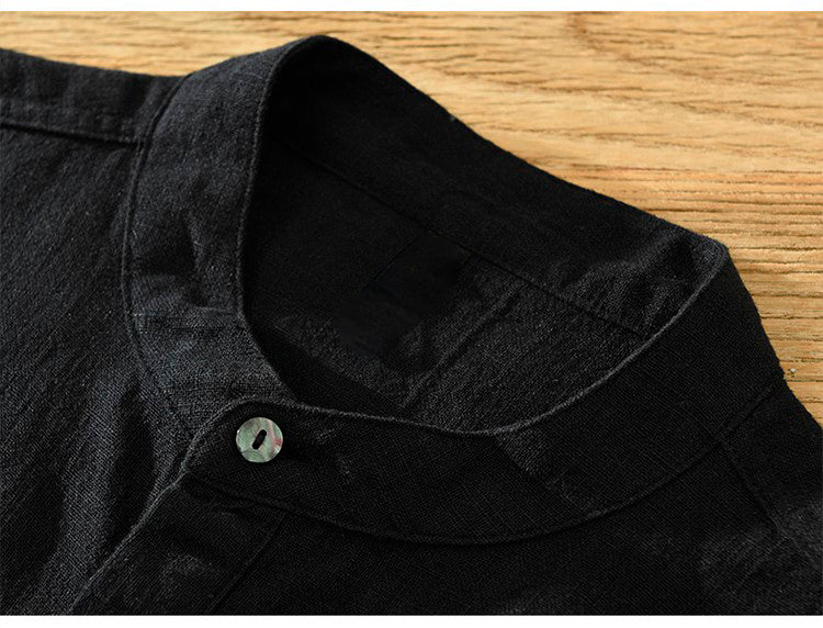 Classic Black, Modern Comfort: Men's Cotton Kurta Shirt